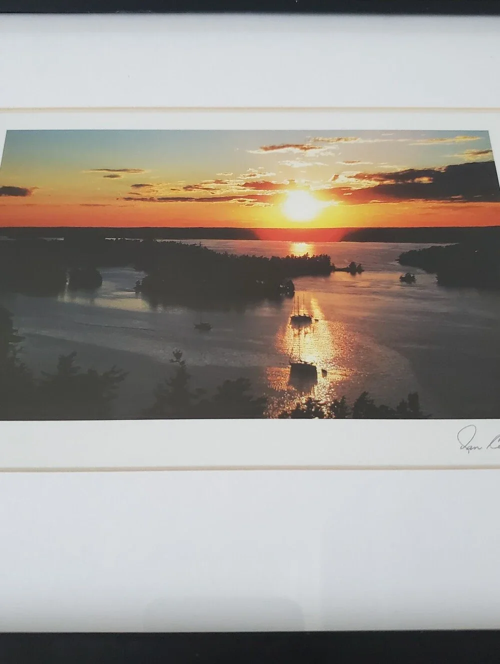 Sunset Landscape Gallery Wall Art Matted & Framed Postcard Print IAN CORISTINE - Picture 4 of 9